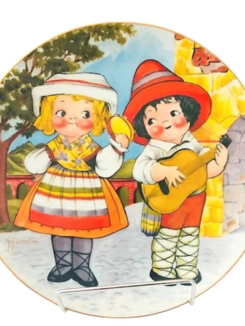 Dolly Dingle Visits Italy World Traveler Plate Series I